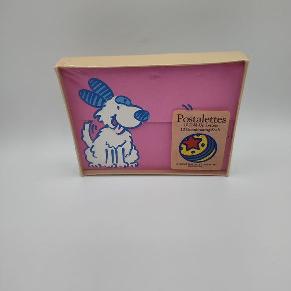 Vintage Hallmark Postalettes with Coordinating Seals IN SEALED BOX - Picture 1 of 2